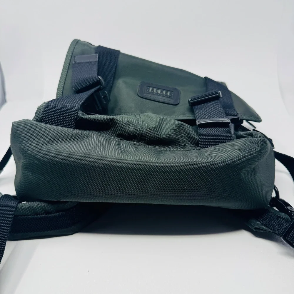 Kipling Hacker Green Nylon Flap Drawstring‎ Backpack Bag